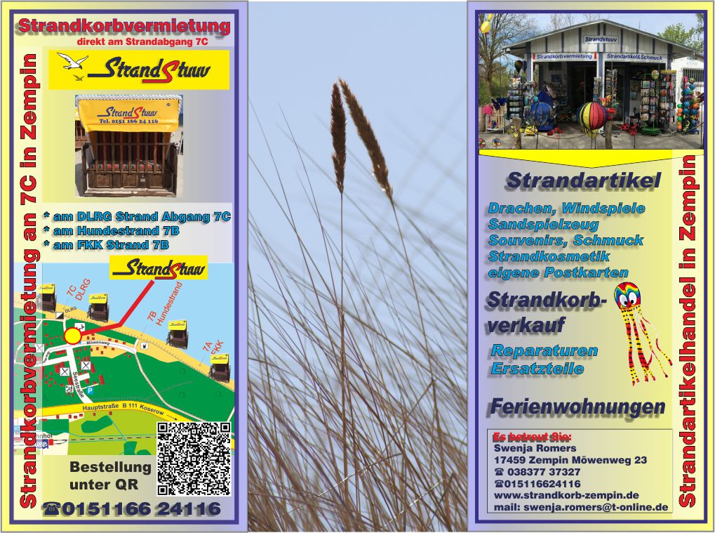 Deckblatt Strandkorbvermietung